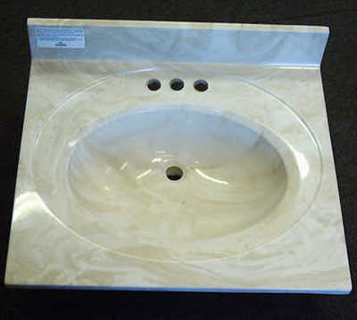 Cultured marble vanity top